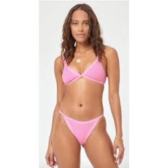 L*Space Vacay Bottom Classic RHVAC20 Guava Pink Small S Low Rise NEW NWT - Picture 3 of 9